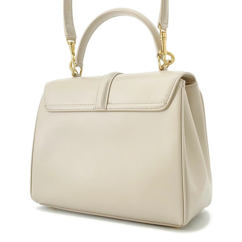 Celine 16 Bag Satinated Calfskin leather White - Picture 2 of 12